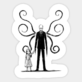 Ethereal Shadows: The Enigmatic Encounter of Slender Man and the Lost Innocence Sticker